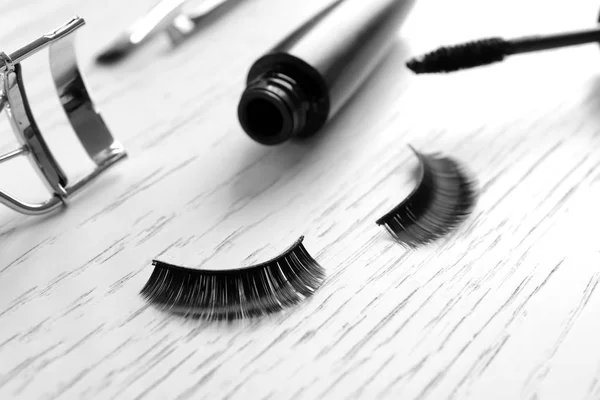 Mascara en valse wimpers — Stockfoto