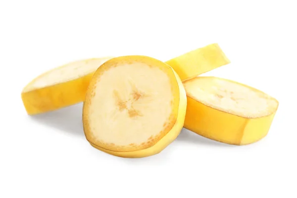 Banaani viipaleet eristetty valkoinen — kuvapankkivalokuva