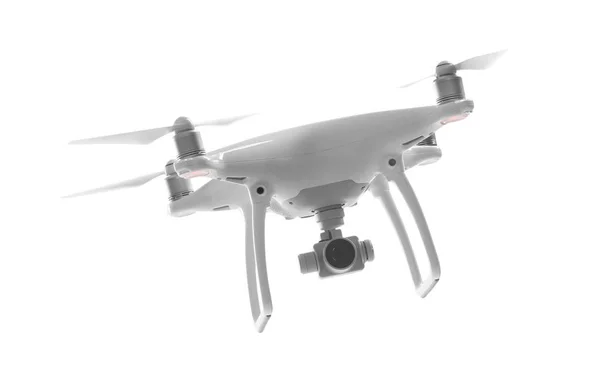 现代 quadcopter 在白色 — 图库照片
