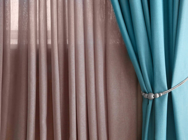 Beautiful colorful curtains 