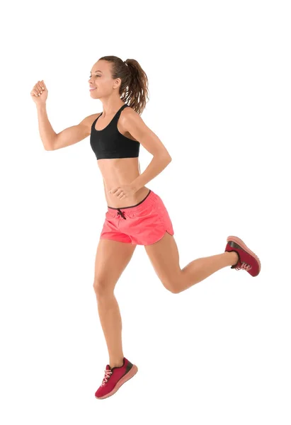 Hermosa joven en ropa deportiva — Foto de Stock