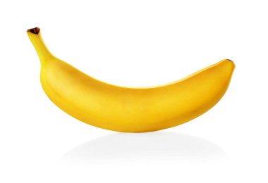 Beyaz zemin üzerine lezzetli muz