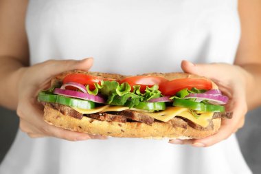 Lezzetli biftek sandviç 