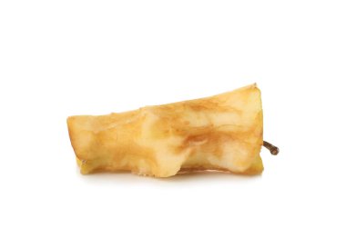 Beyaz arkaplanda elma çekirdeği