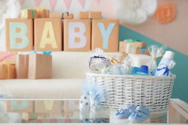 Bebek duş parti için hediyeler 