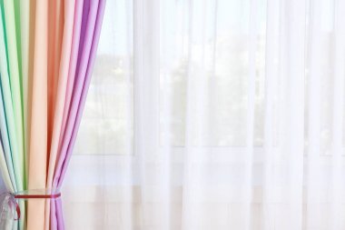 Beautiful modern curtains  clipart