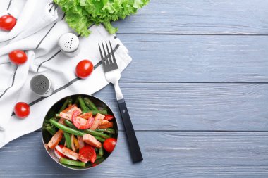 lezzetli taze fasulye salatası