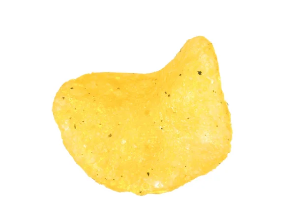 Potato chip on white — Stock Photo, Image