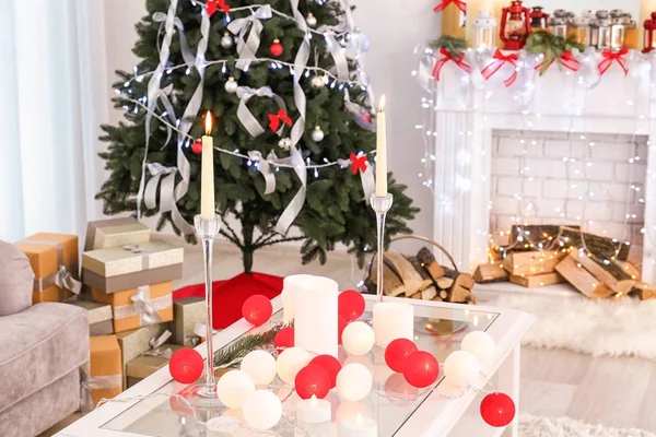 Vánoční dekorace doma — Stock fotografie