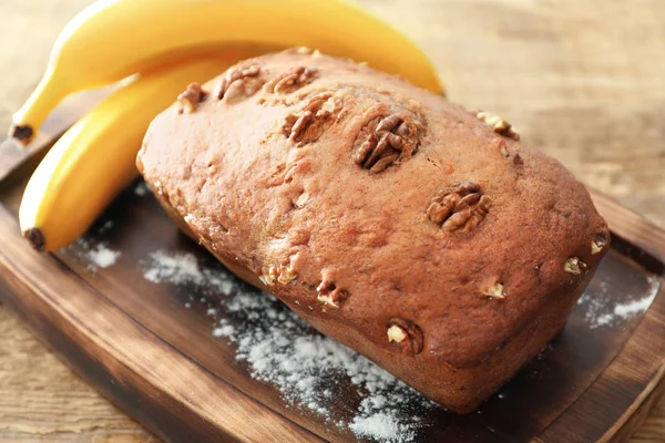 Вкусный банановый хлеб — стоковое фото