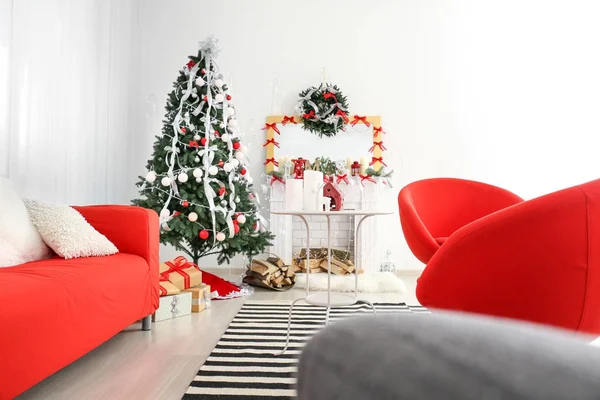 Decoraciones de Navidad en casa — Foto de Stock