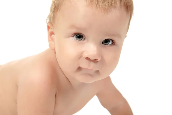 Słodkie małe dziecko, na białym tle — Zdjęcie stockowe
