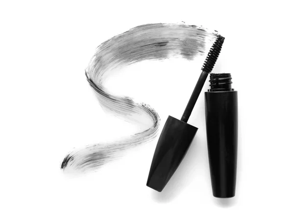 Pennellata mascara nera — Foto Stock