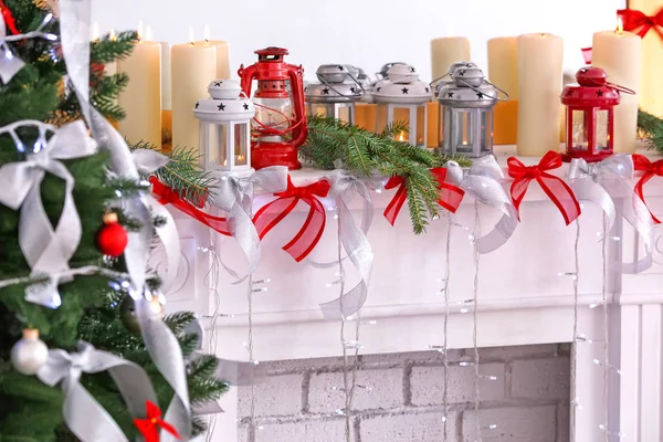 Decoraciones de Navidad en casa — Foto de Stock