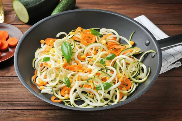 Pyszne spaghetti warzywne — Zdjęcie stockowe