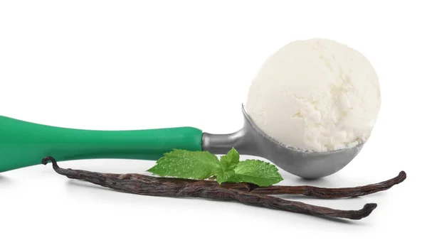 Delicious vanilla ice cream — Stock Photo, Image