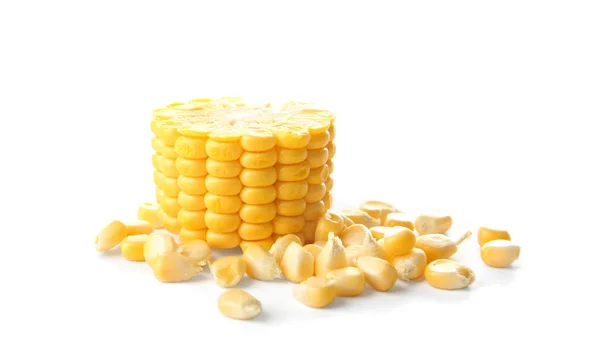 Piece of fresh corn cob — Stock Photo, Image