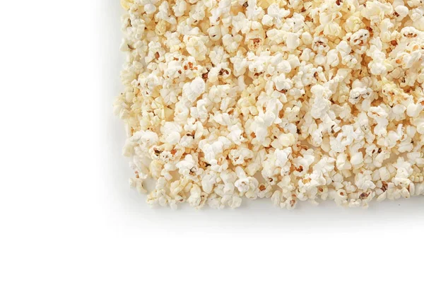 Delicious popcorn on white — Stock Photo, Image