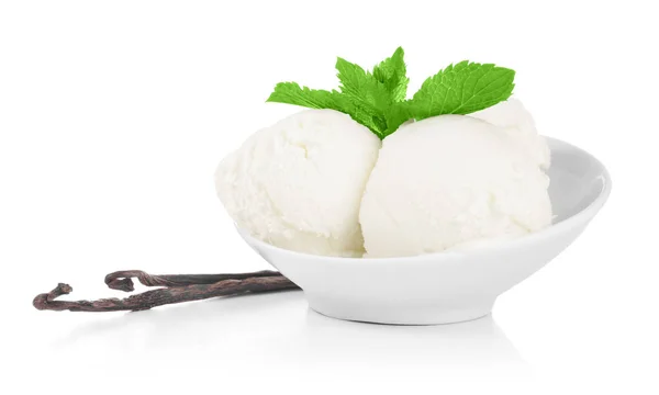 Delicious vanilla ice cream — Stock Photo, Image