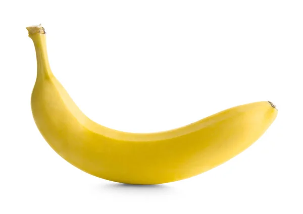 Mogen banan på vit bakgrund — Stockfoto