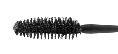 Beyaz arka plan üzerinde maskara fırçası