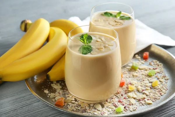 Lekkere banaan smoothie — Stockfoto