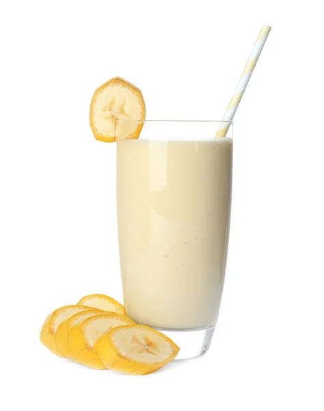 Välsmakande banan smoothie — Stockfoto