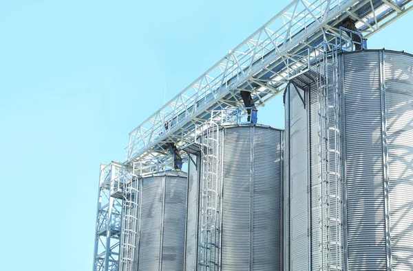 Modern grain elevator — Stock Photo, Image