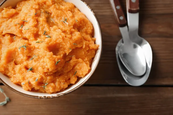 Mashed sweet potato — Stock Photo, Image