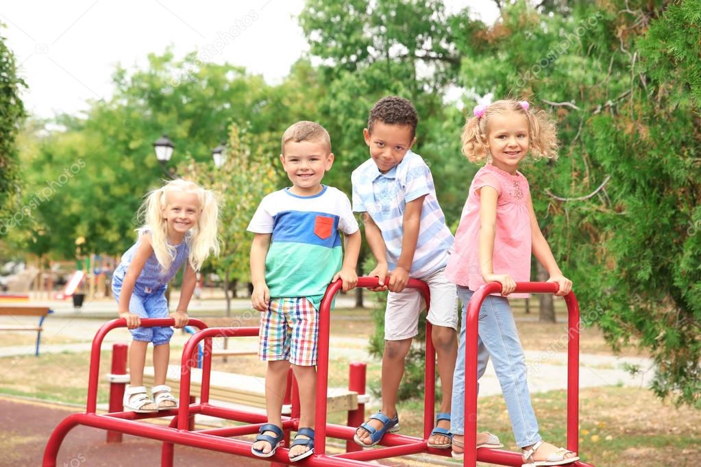 Cute children on playground