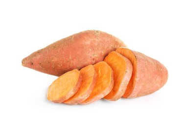 tatlı patateslerin üzerine beyaz 