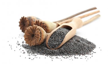 Haşhaş tohumu, Kuru bakla ve ahşap Kepçe 