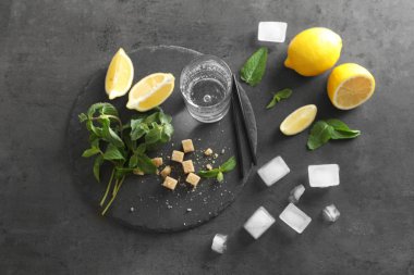 Mojito için malzemeler ile kompozisyon