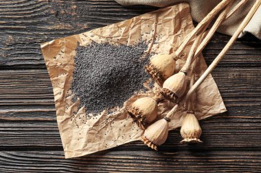 haşhaş başkanları ve tohumlar 