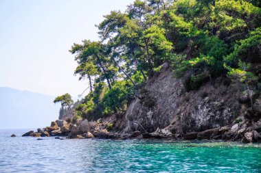 Güzel manzara kenarı denizden