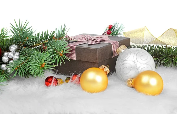 Composição com decorações de Natal — Fotografia de Stock