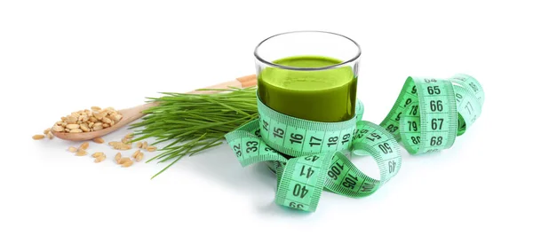 Wheat grass drink — Stock Photo, Image