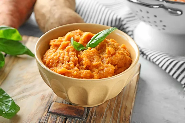 Mashed sweet potato — Stock Photo, Image