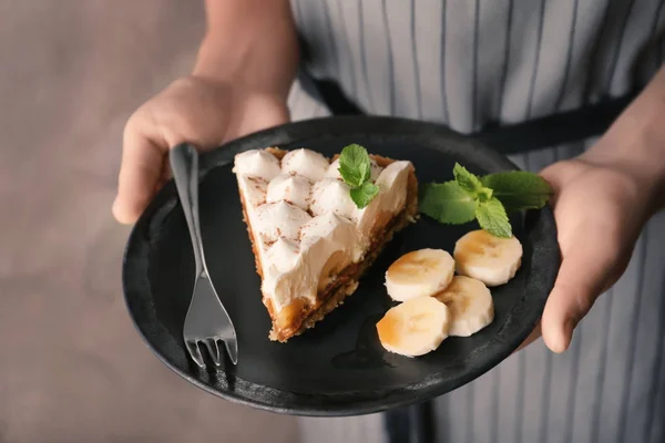 Delicioso pastel de plátano —  Fotos de Stock