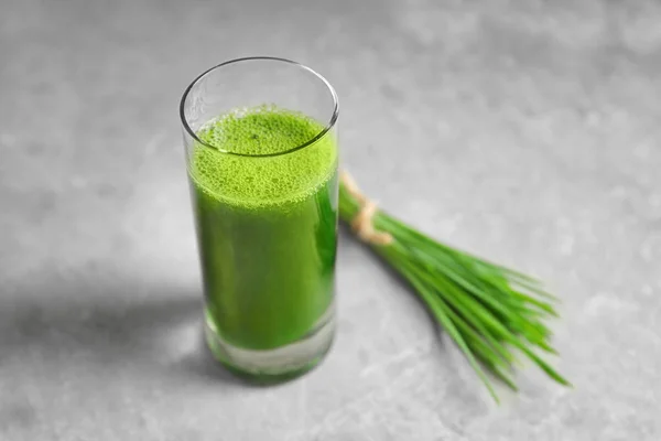 Wheat grass shot — Stock Photo, Image