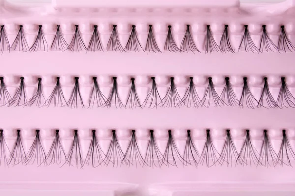 False eyelashes in pack, close up — Stock Photo, Image