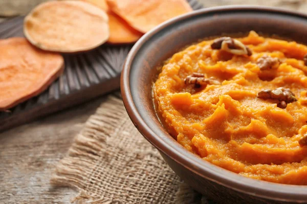 Mashed sweet potato — Stock Photo, Image