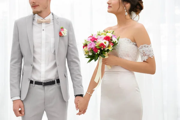 Hermosa pareja en el día de la boda —  Fotos de Stock