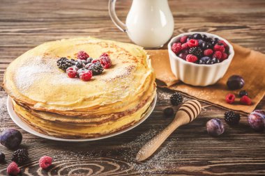 Lezzetli ince krepler. 