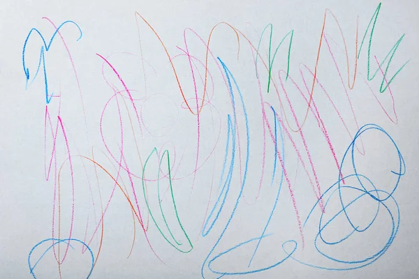 Kleurrijke abstracte kind tekening — Stockfoto
