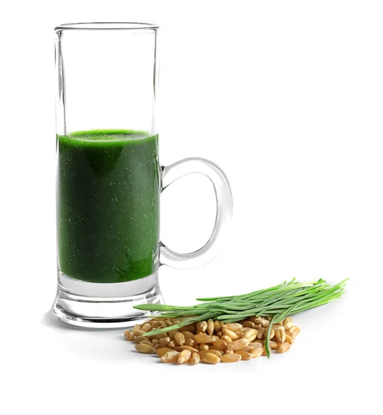 Wheat grass drink — Stock Photo, Image