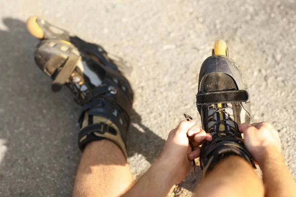 Benen van roller skater — Stockfoto