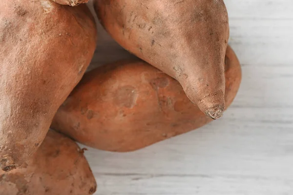 Sweet potatoes on table — Stock Photo, Image