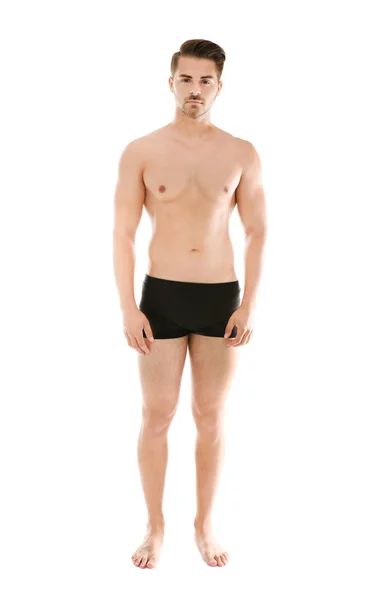 Sexig man i underkläder — Stockfoto