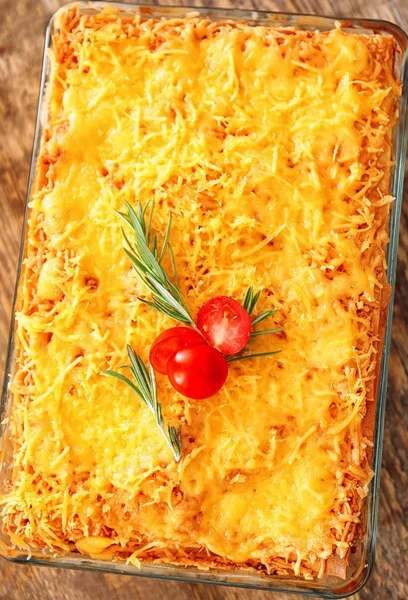 Traditionele vlees lasagne — Stockfoto